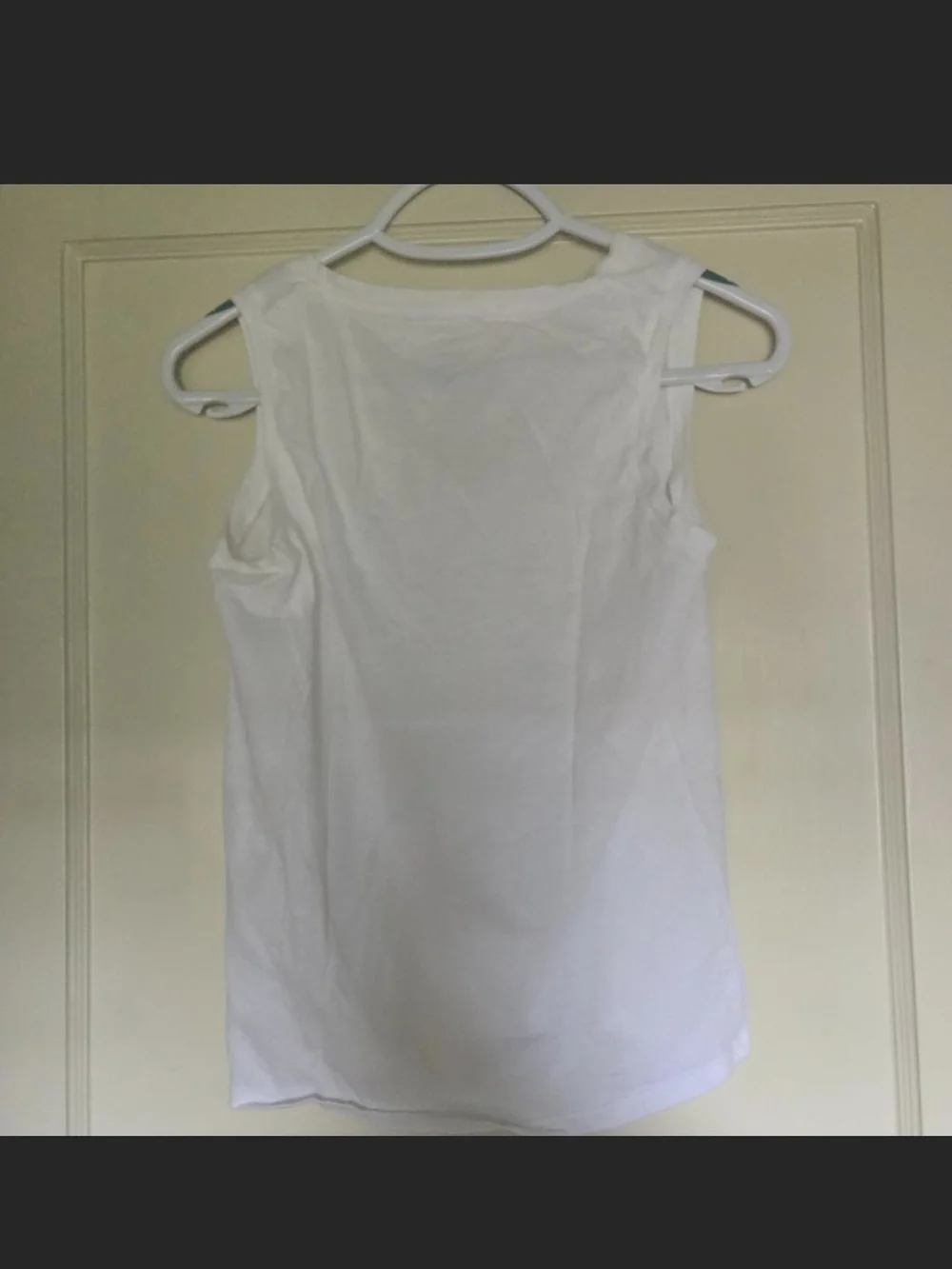 J. Crew White V-Neck Sleeveless Tank Top